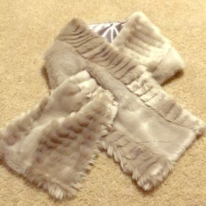 Brand new grey faux fur
